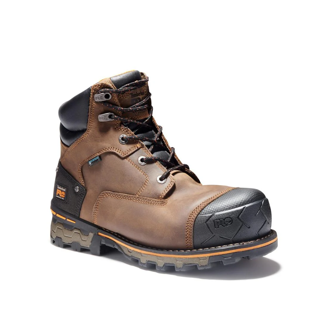 Boondock 6 Inch Composite-Toe Waterproof Work Boot Brown - Image 2
