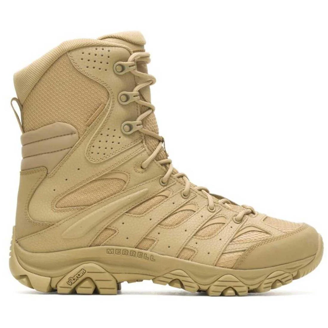 Moab 3 8" Tactical Side Zip Tactical Work Boots Dark Coyote WP