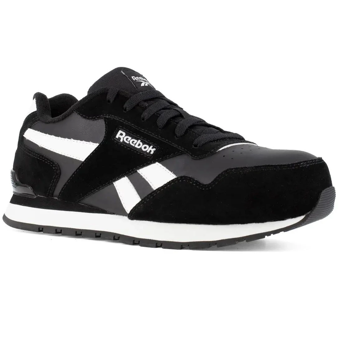 Harman Composite-Toe Athletic Work Shoe Black/White - Image 2