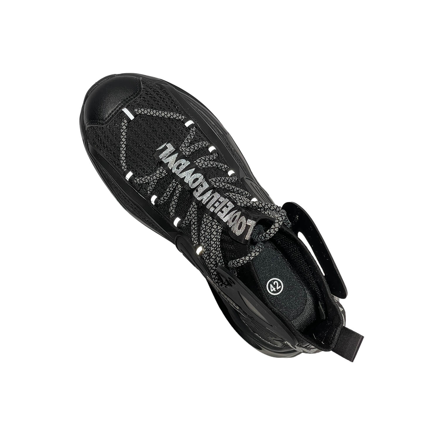 Zhengu Steel Toe Athletic Mid Safety Boots Black 8819 - Image 4