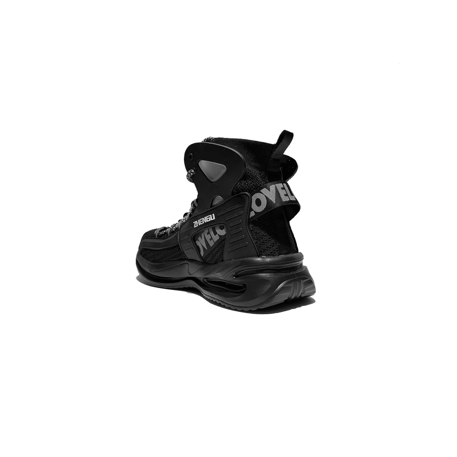 Zhengu Steel Toe Athletic Mid Safety Boots Black 8819 - Image 5