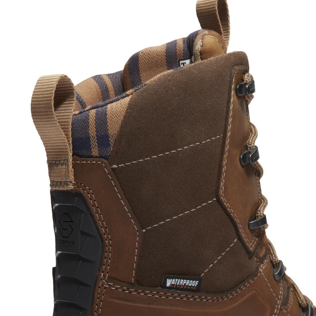 Siberian 8 Inch Composite Toe Waterproof PR Work Boots Brown and Black - Image 6