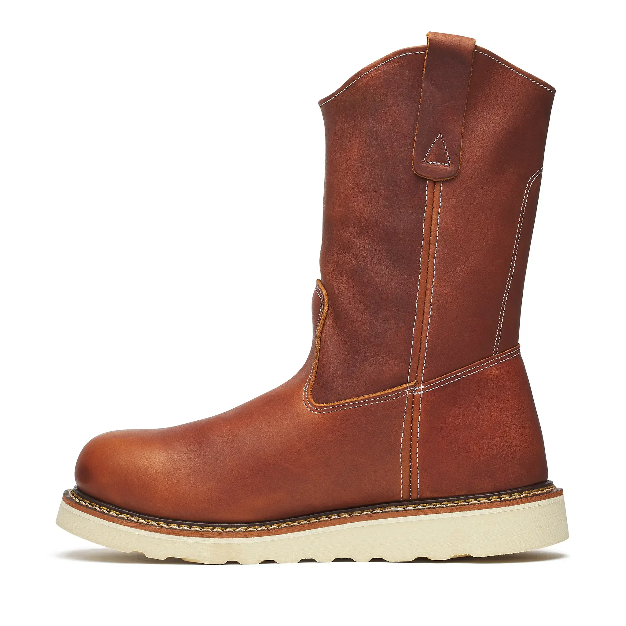 American Heritage 11" Pull-On Boot Maxwear Wedge Tobacco - Image 5