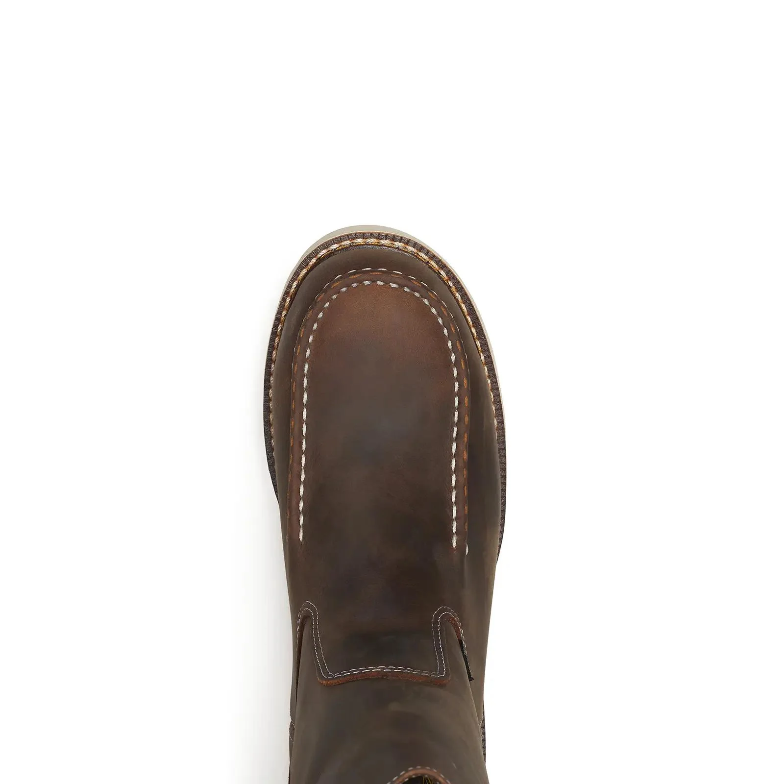 American Heritage 11" Trail Crazy Horse Steel Toe Moc Toe Pull-On Boot - Image 4