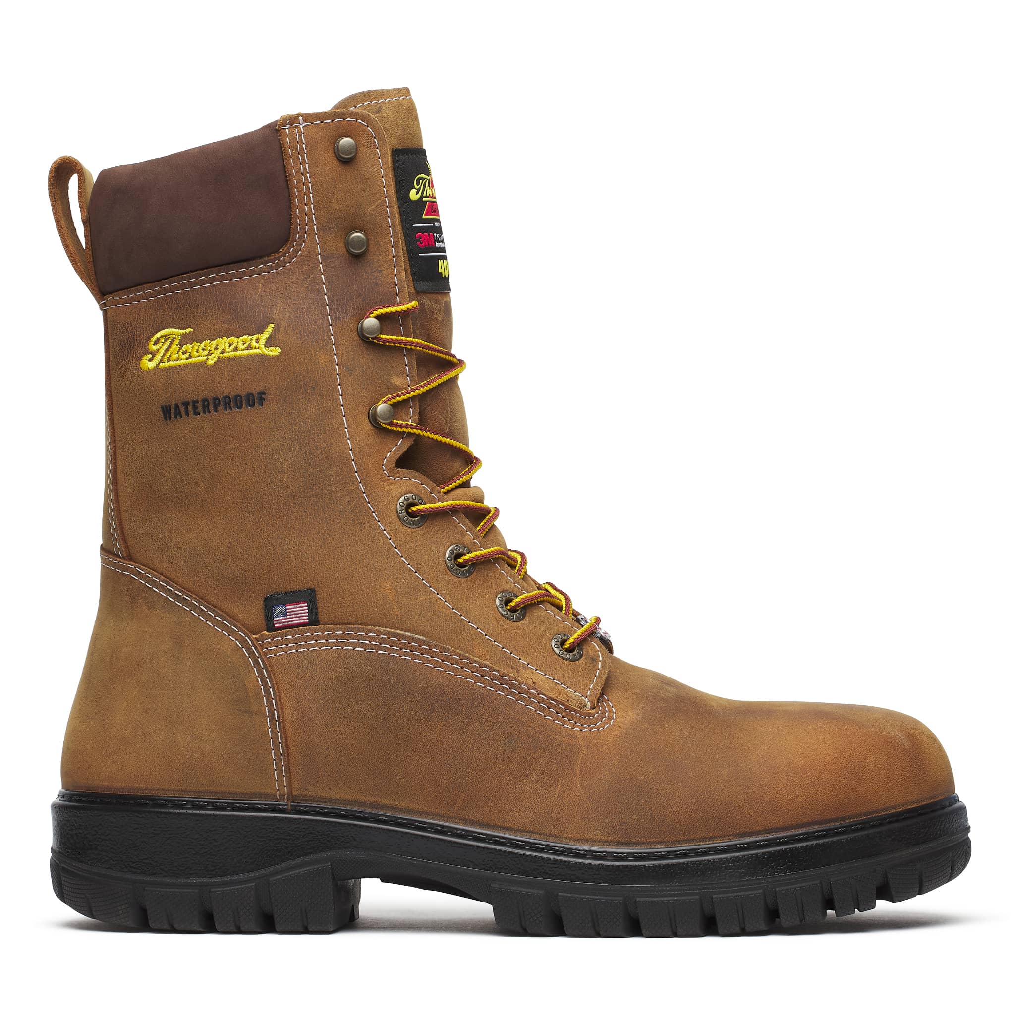 Genesis Series 8" Nano Toe Insulated Waterproof Boot Chestnut