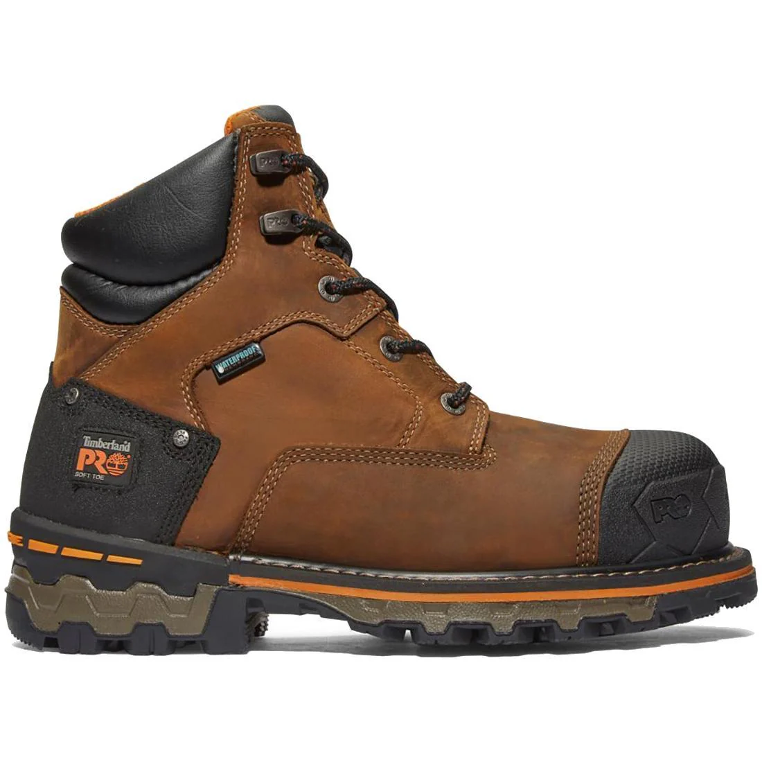 Boondock 6 Inch Soft-Toe Waterproof Boot Brown