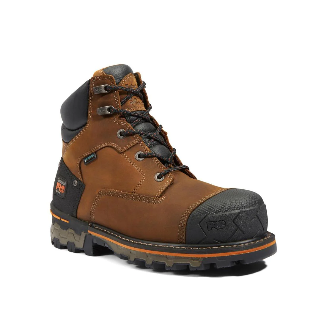 Boondock 6 Inch Soft-Toe Waterproof Boot Brown - Image 2