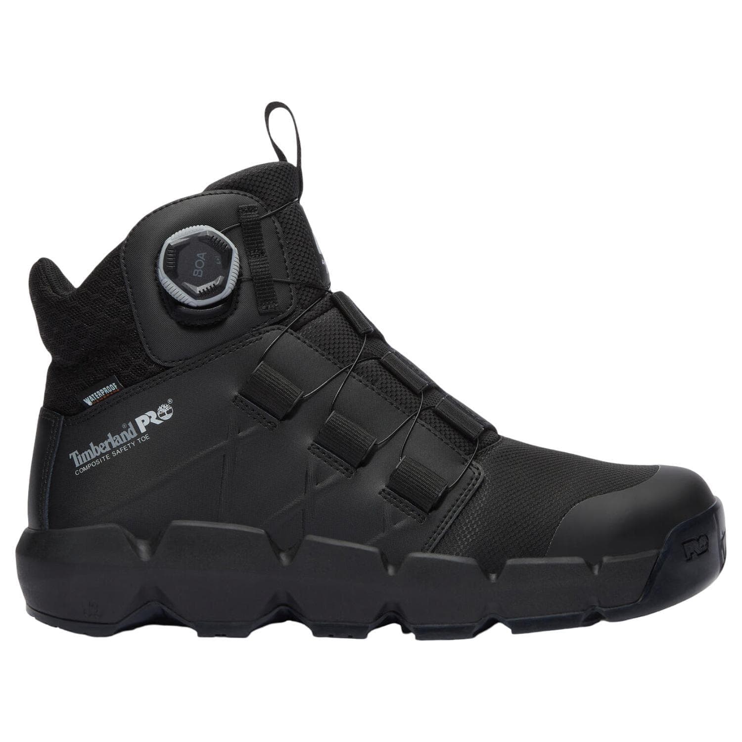 Morphix 6 Inch Composite Toe Waterproof BOA Work Boots Black