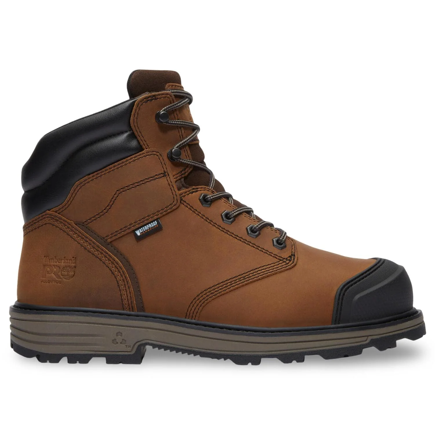 Tasker 6 Inch Alloy Toe Waterproof Work Boots Brown