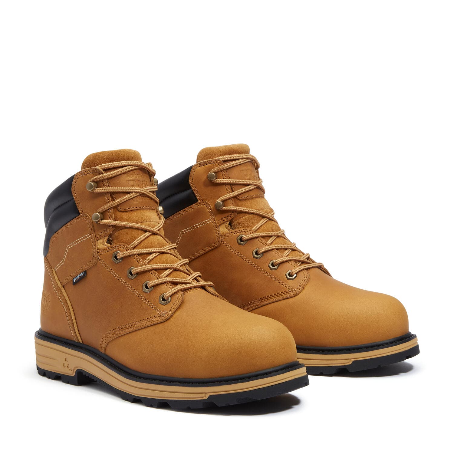 Tasker 6 Inch Alloy Toe Waterproof Work Boots Brown and Wheat - Image 2