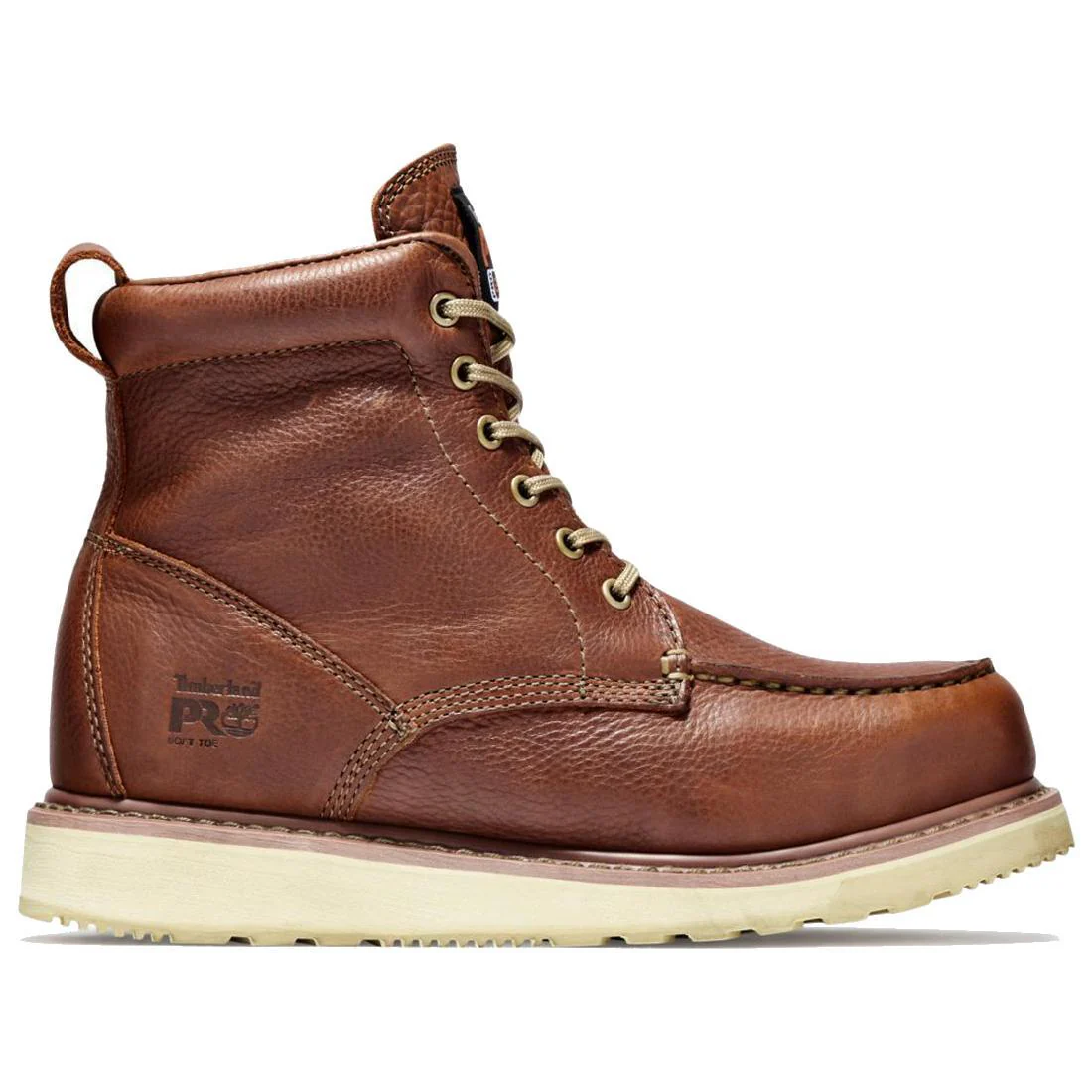 Wedge 6 Inch Soft-Toe Boot Brown