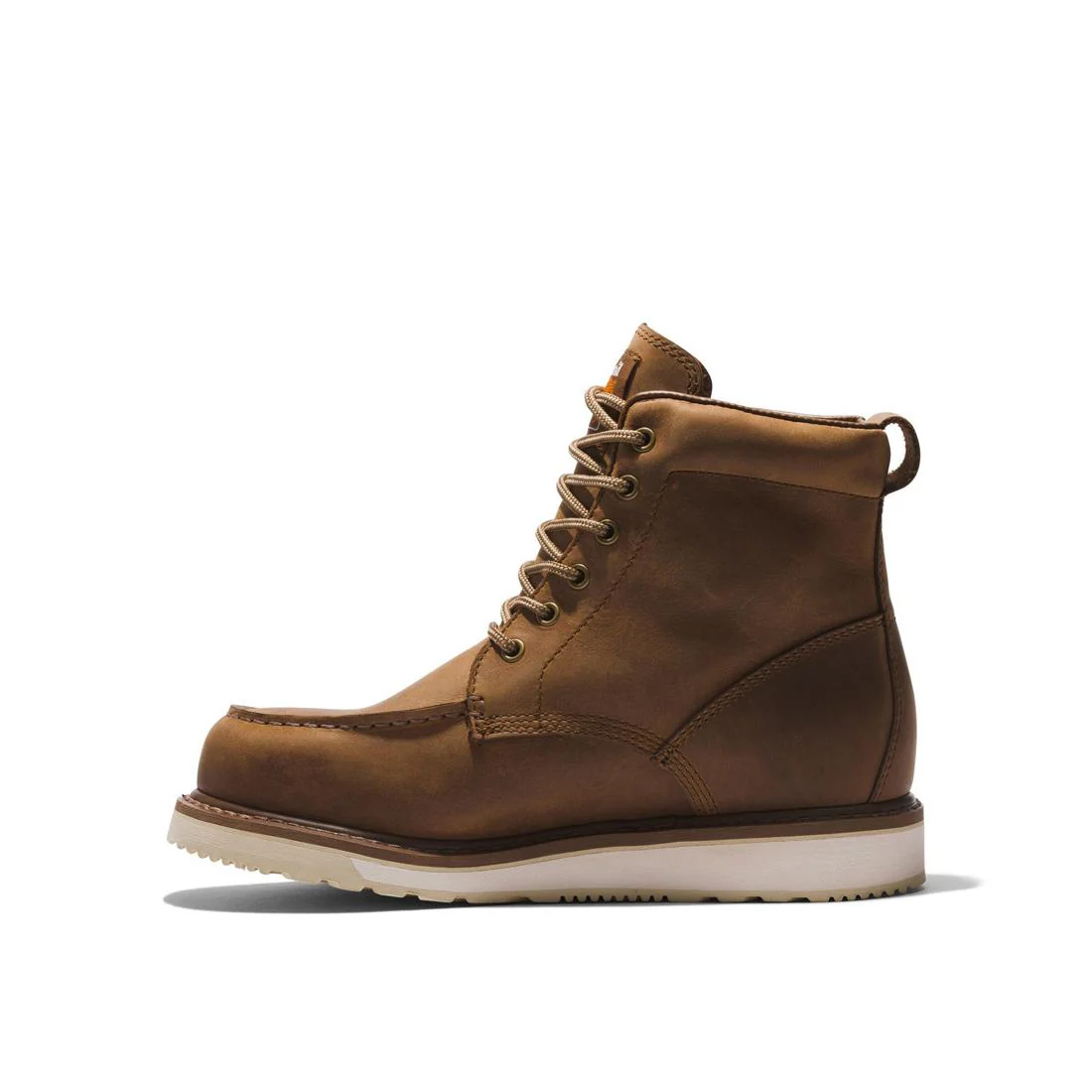 Wedge 6 Inch Soft-Toe Moc Toe Boot Brown - Image 8