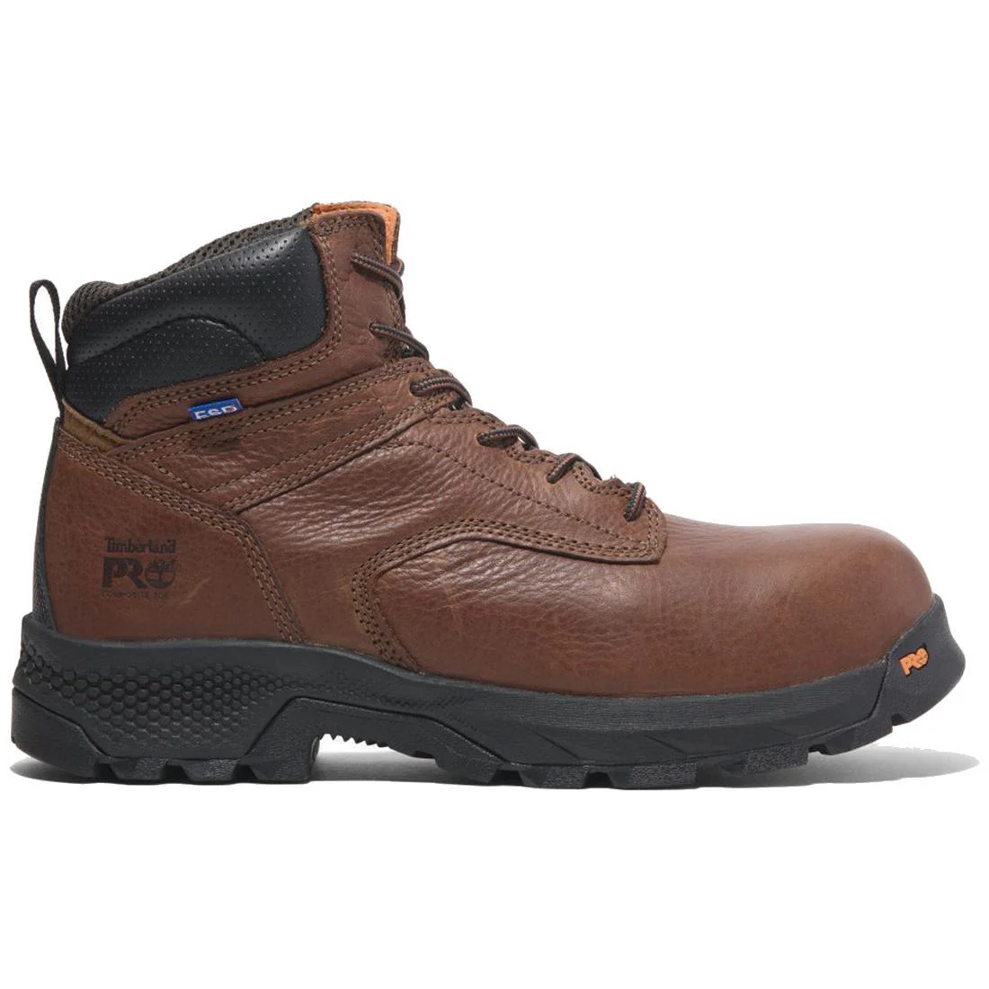 Titan Ev  6 Inch Composite-Toe SD10 Work Boot Brown Coffee