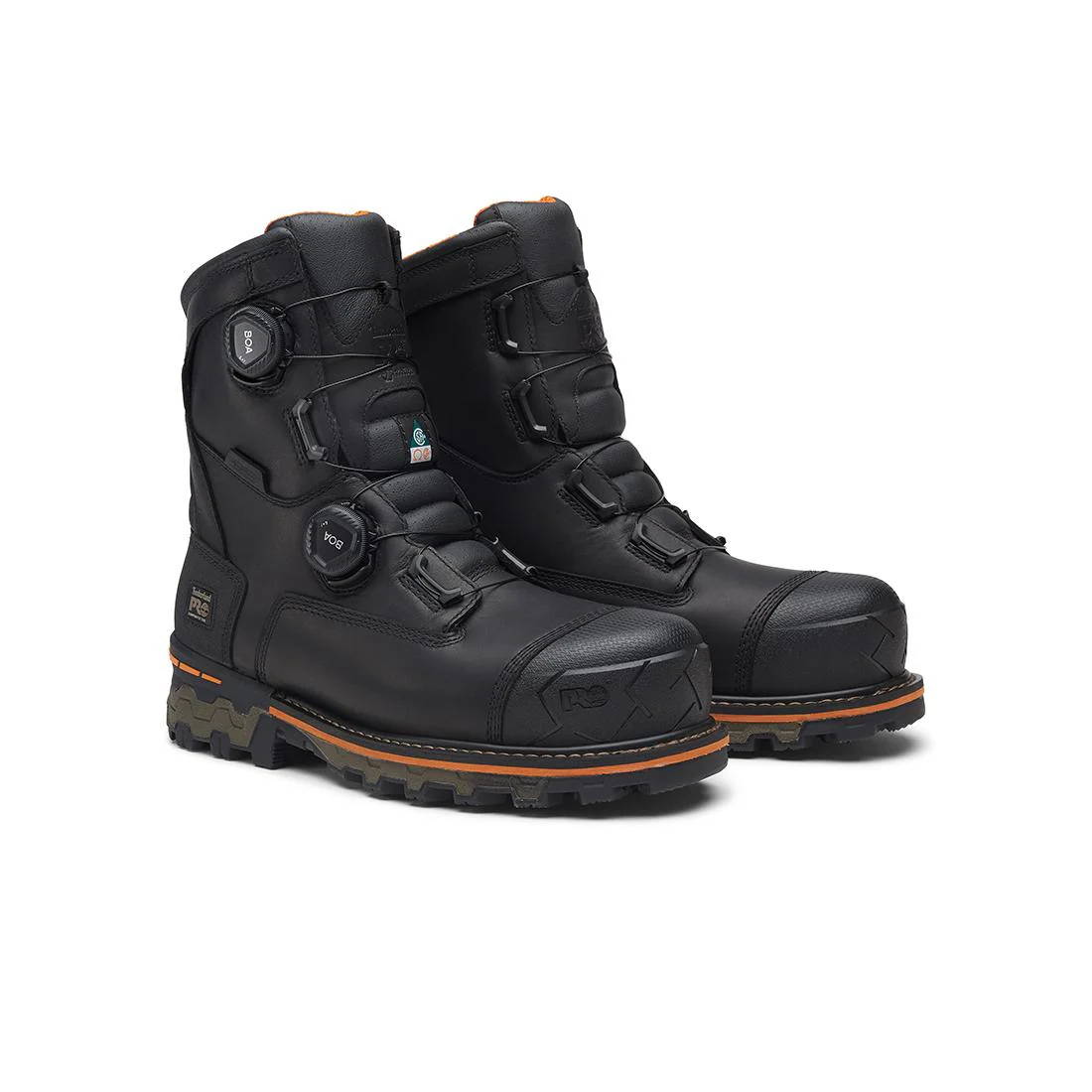 Boondock 8-Inch Waterproof Composite-Toe Work Boot Boa CSA 400G Full Grain Black - Image 6