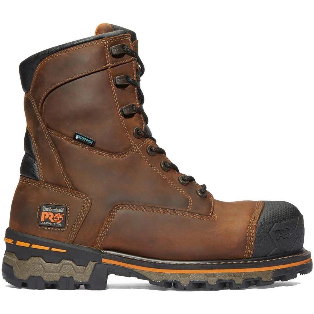 Boondock 8 Inch Composite-Toe Work Boot Brown