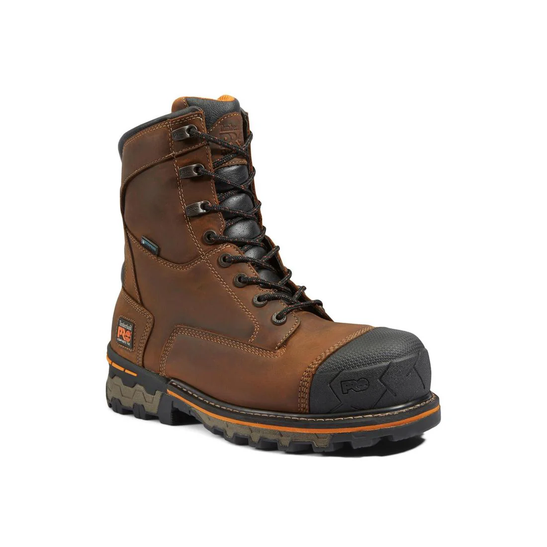 Boondock 8 Inch Composite-Toe Work Boot Brown - Image 2