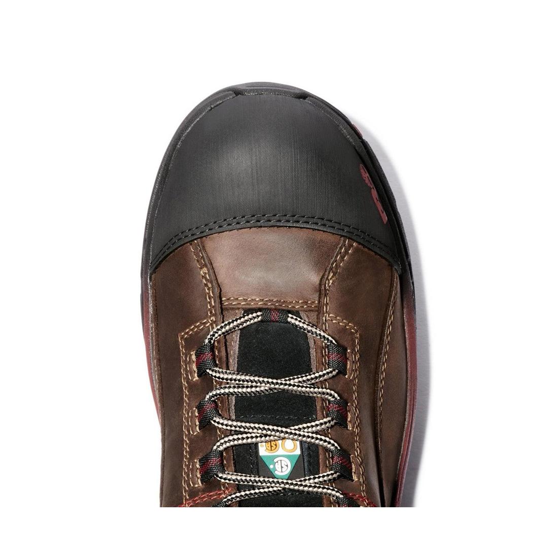 Bosshog 6 Inch Composite-Toe Waterproof PR Work Boot Red Brown - Image 8