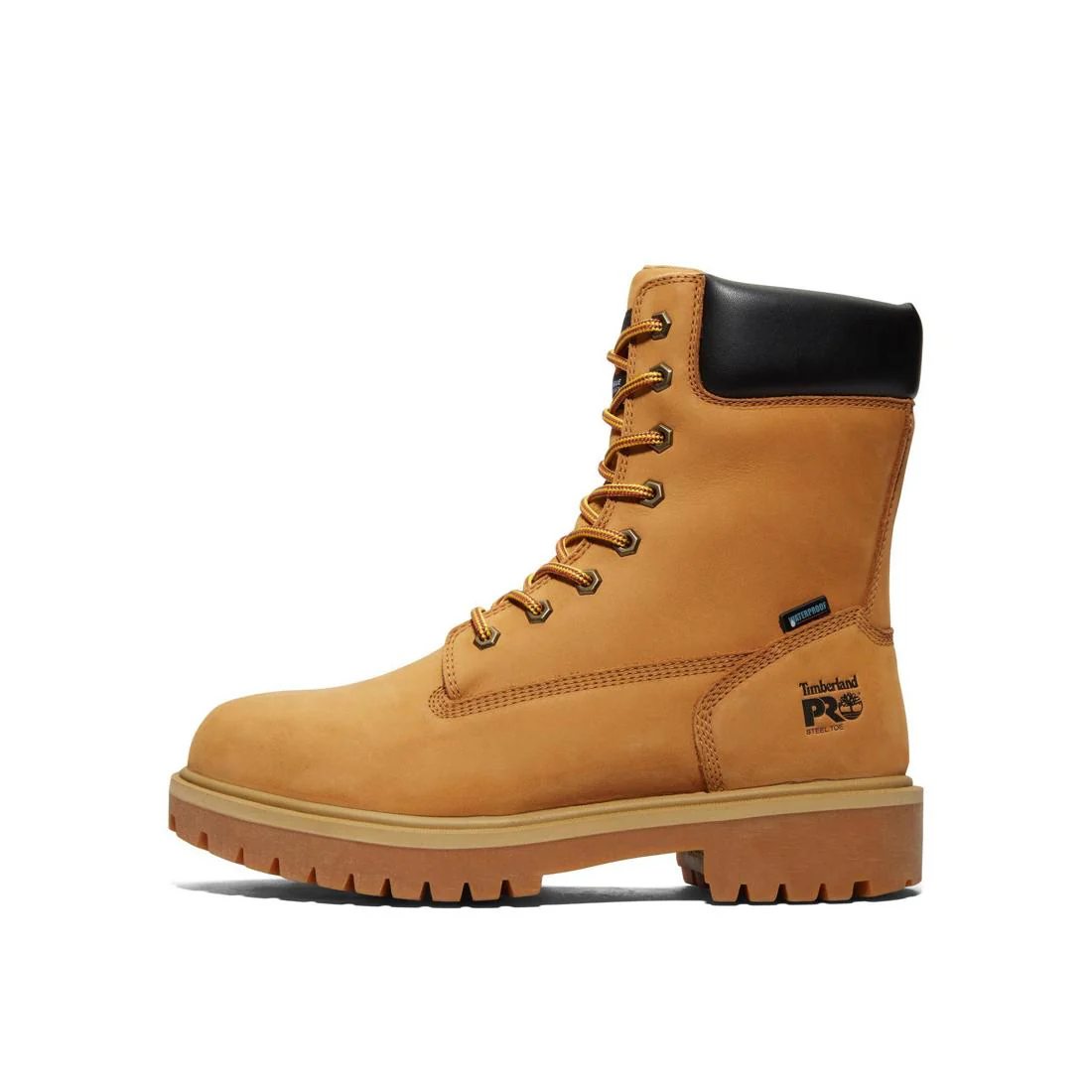 Direct Attach 8 Inch Steel-Toe Waterproof Work Boot Wheat - Image 9