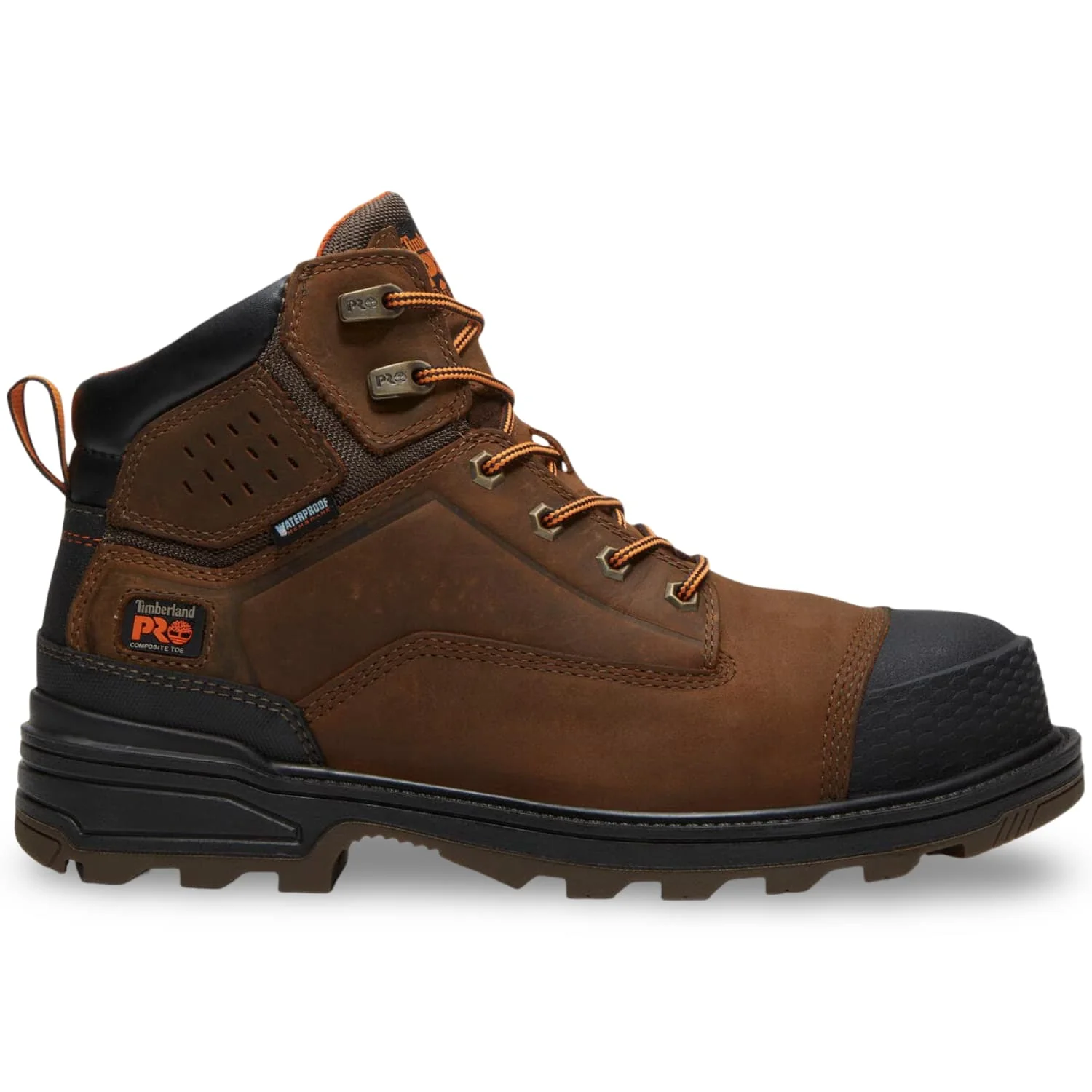 Distiller 6 Inch Composite Toe EH Work Boots Brown and Black - Image 9