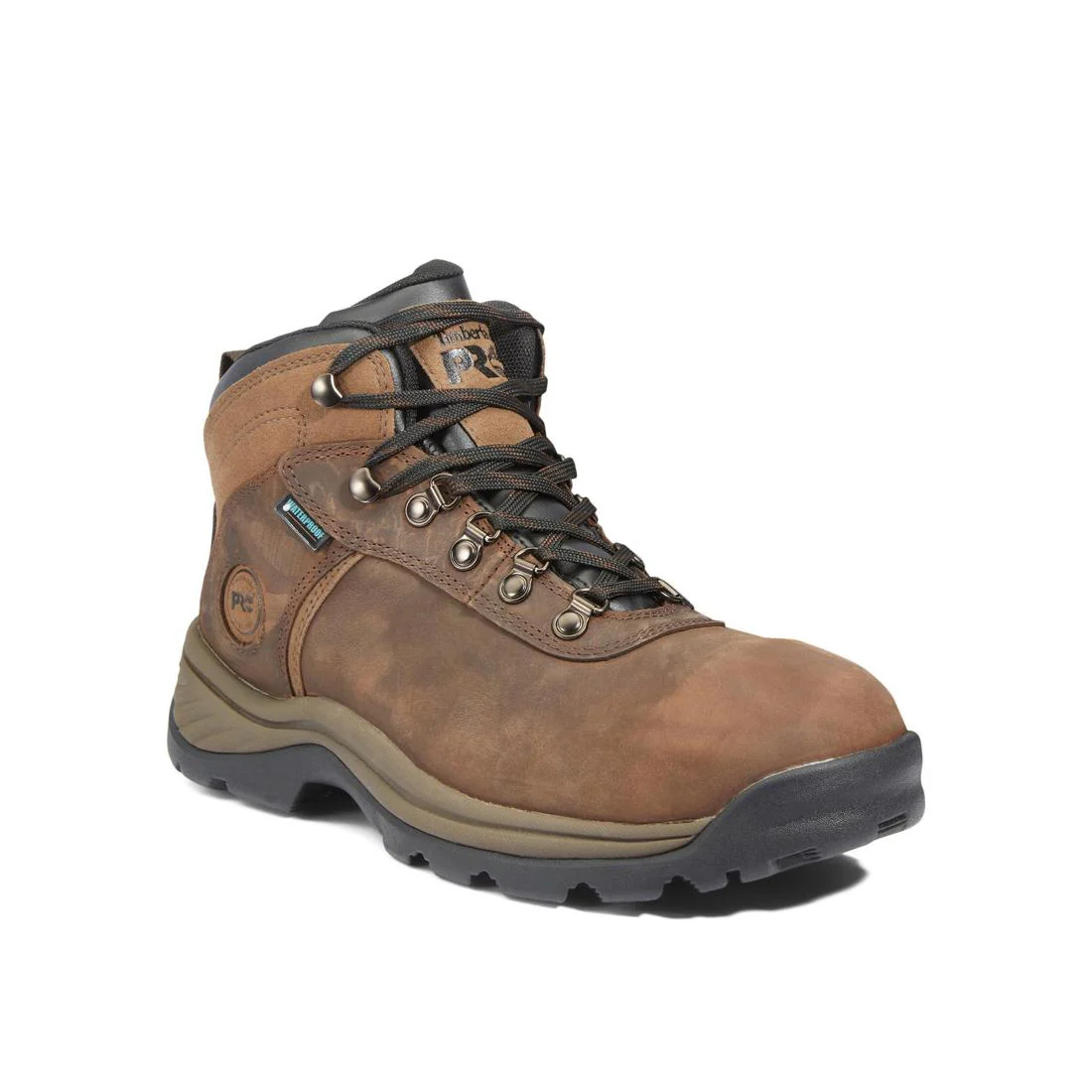Flume Steel-Toe Waterproof Hiker Work Boot Brown - Image 2
