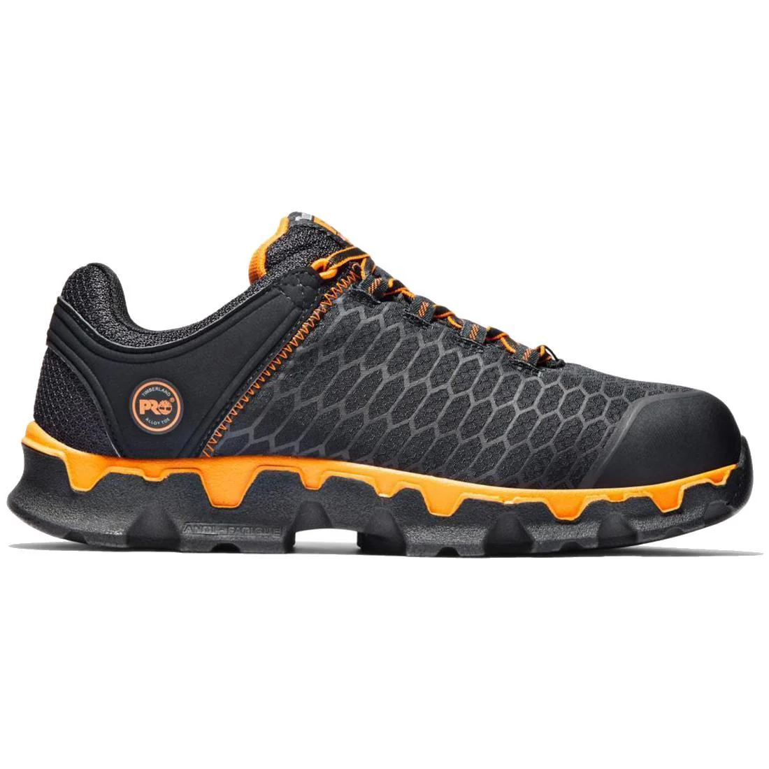 Powertrain Sport Alloy-Toe Work Shoe Black Orange