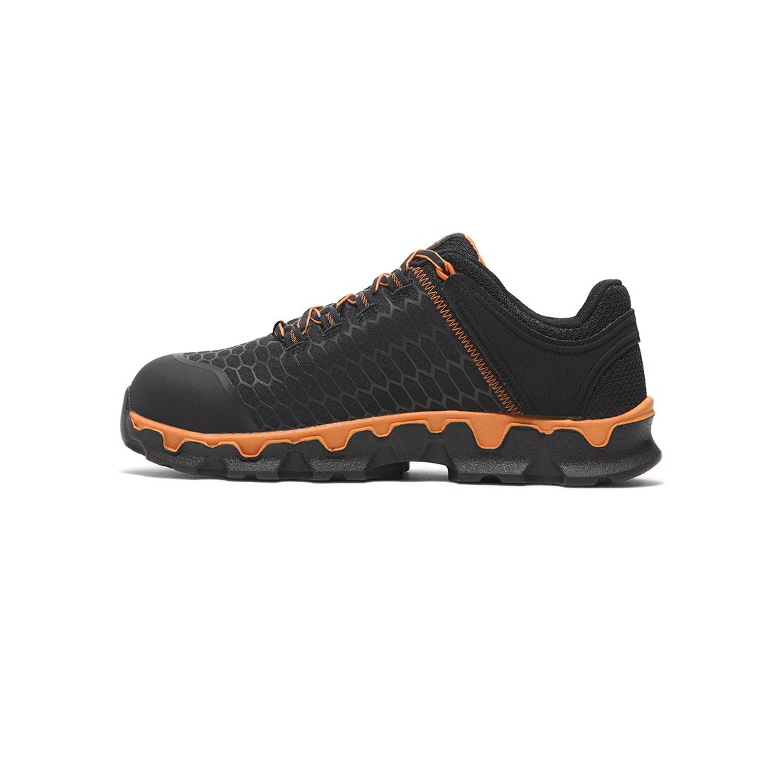 Powertrain Sport Alloy-Toe Work Shoe Black Orange - Image 6