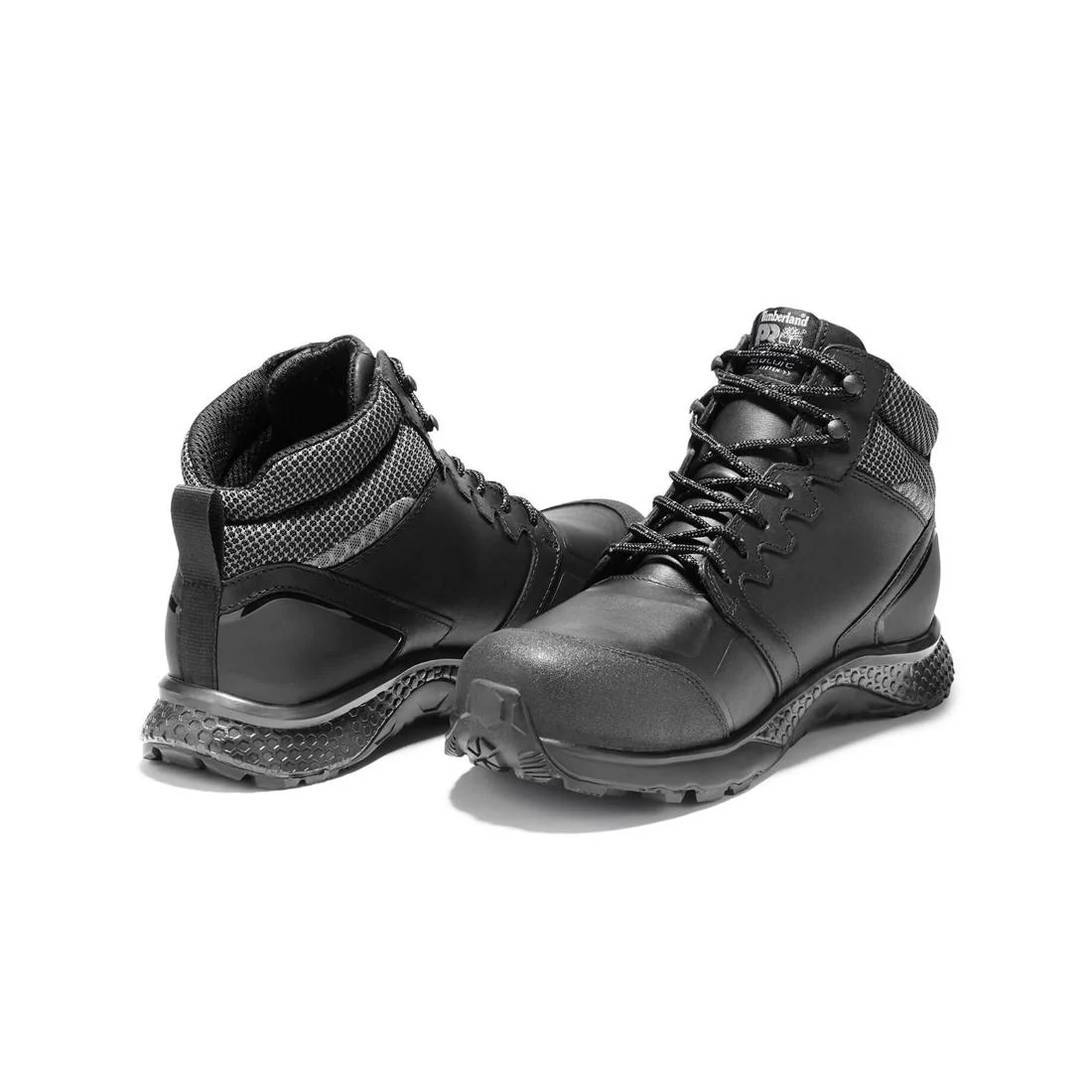 Women's Reaxion Composite-Toe Waterproof Work Boot Black - Image 5