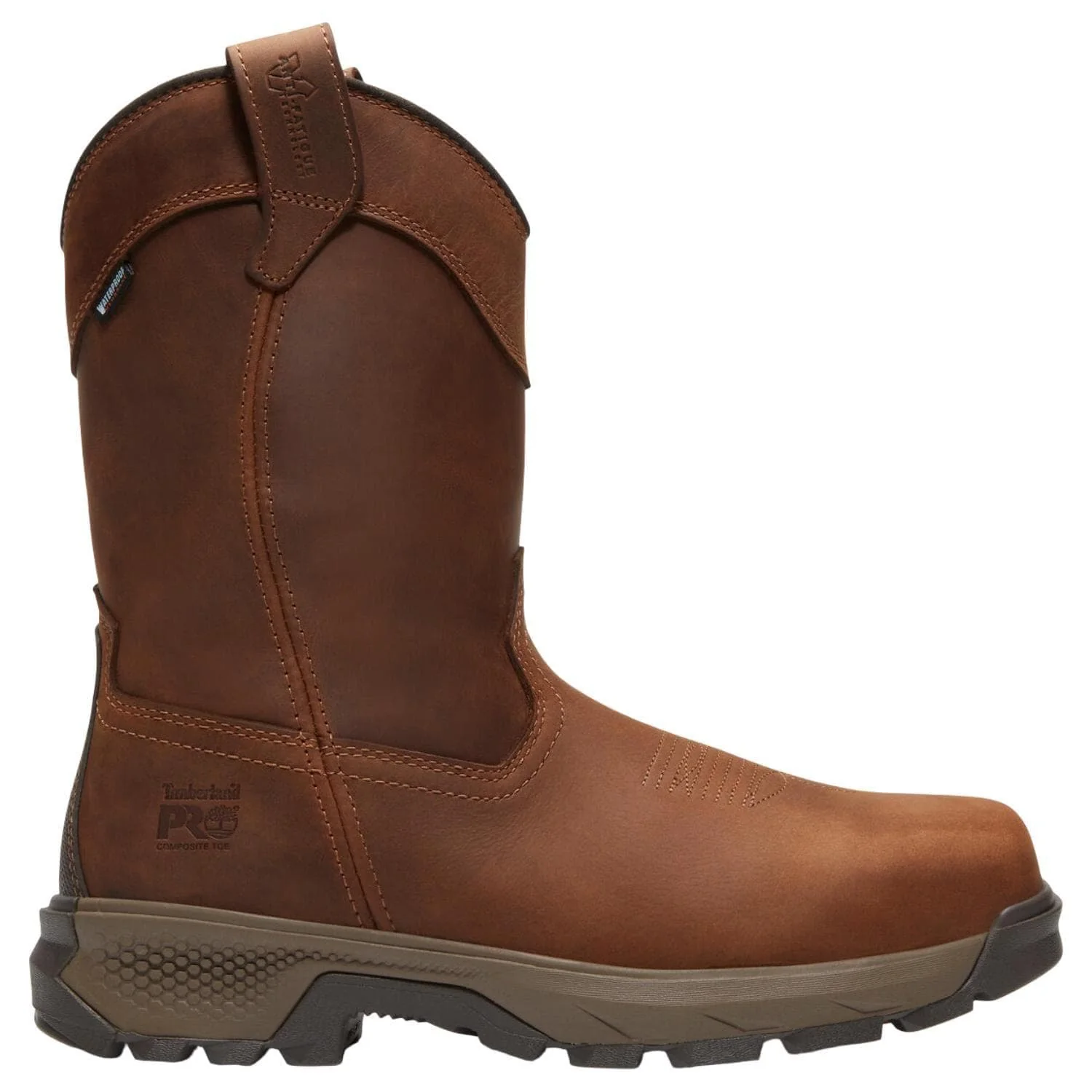 Titan EV Composite Toe Waterproof Pull On Work Boots Brown