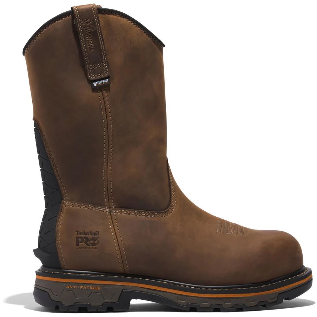 True Grit Composite-Toe Waterproof Pull-On Work Boot Brown Bandit