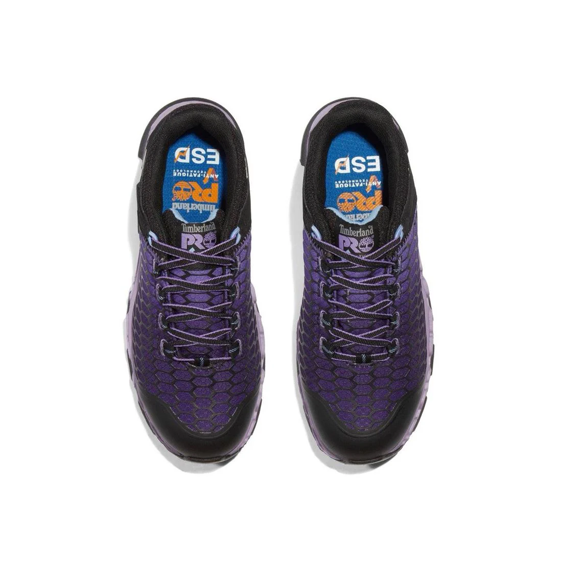 Women's Powertrain Sport Alloy-Toe Work Shoe Black/Purple - Image 4