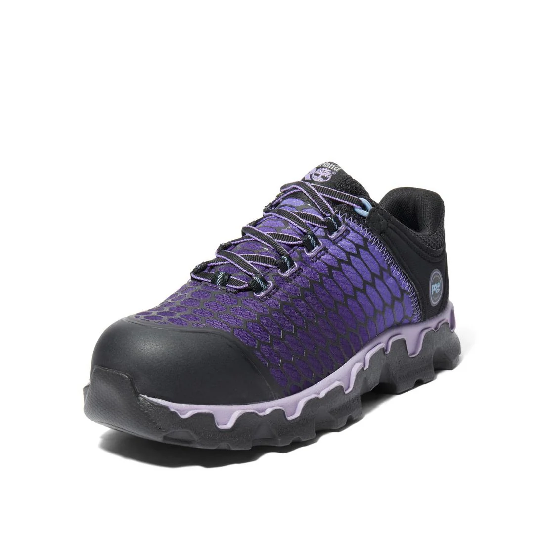 Women's Powertrain Sport Alloy-Toe Work Shoe Black/Purple - Image 6
