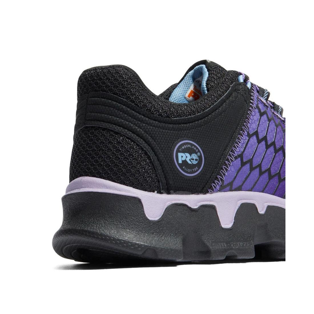 Women's Powertrain Sport Alloy-Toe Work Shoe Black/Purple - Image 7