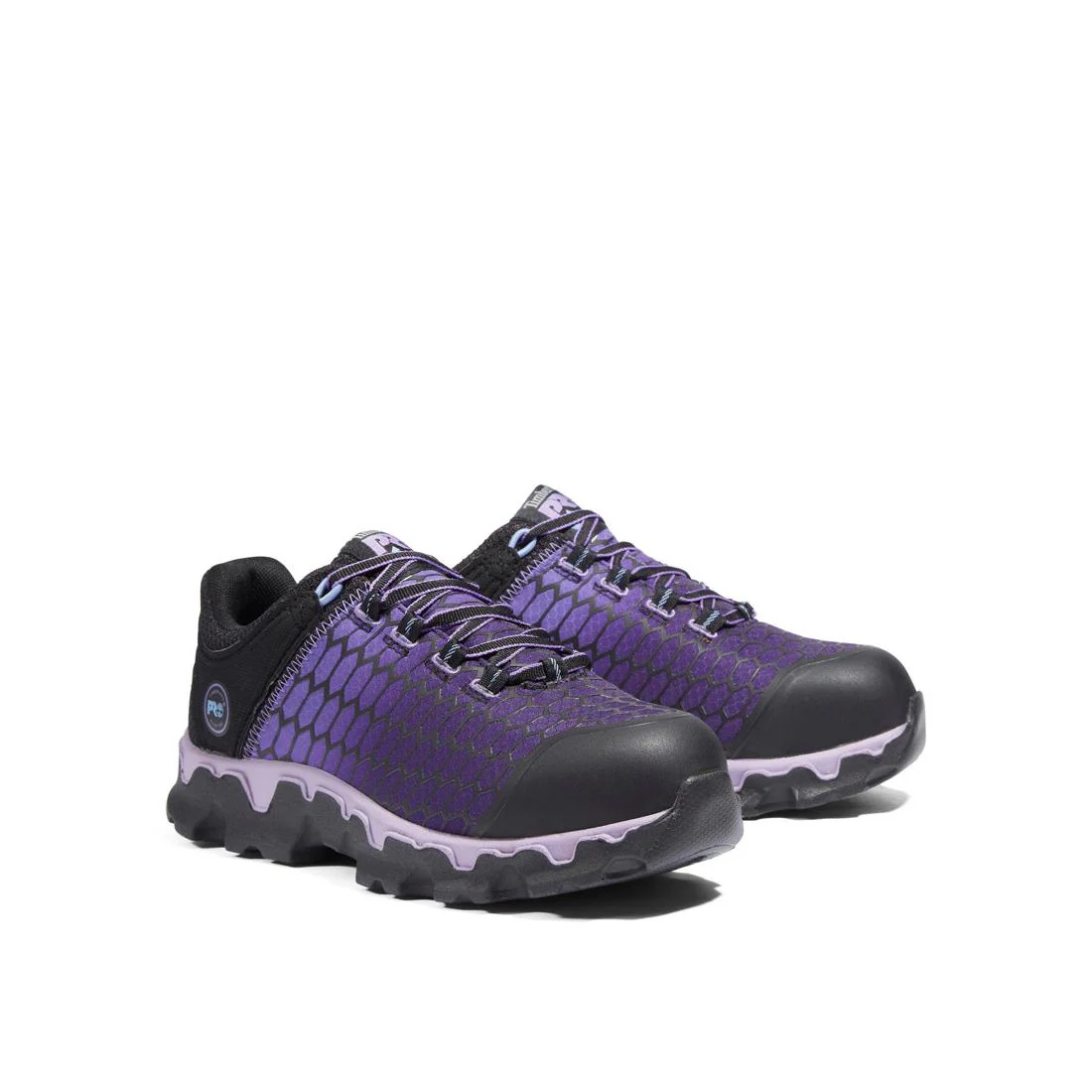 Women's Powertrain Sport Alloy-Toe Work Shoe Black/Purple - Image 8
