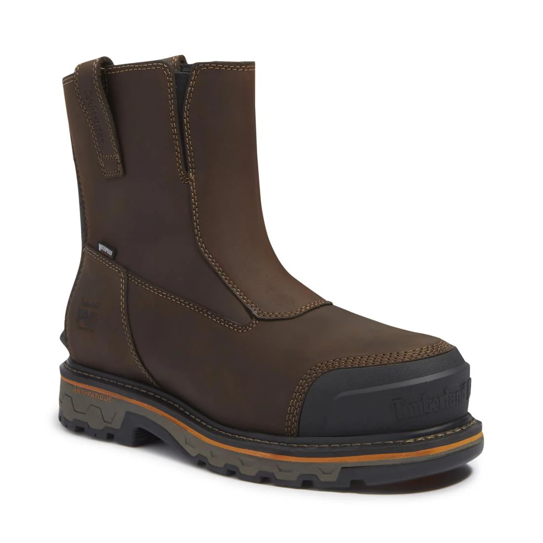 True Grit Composite Toe Waterproof Chelsea Work Boot Dark Brown - Image 2