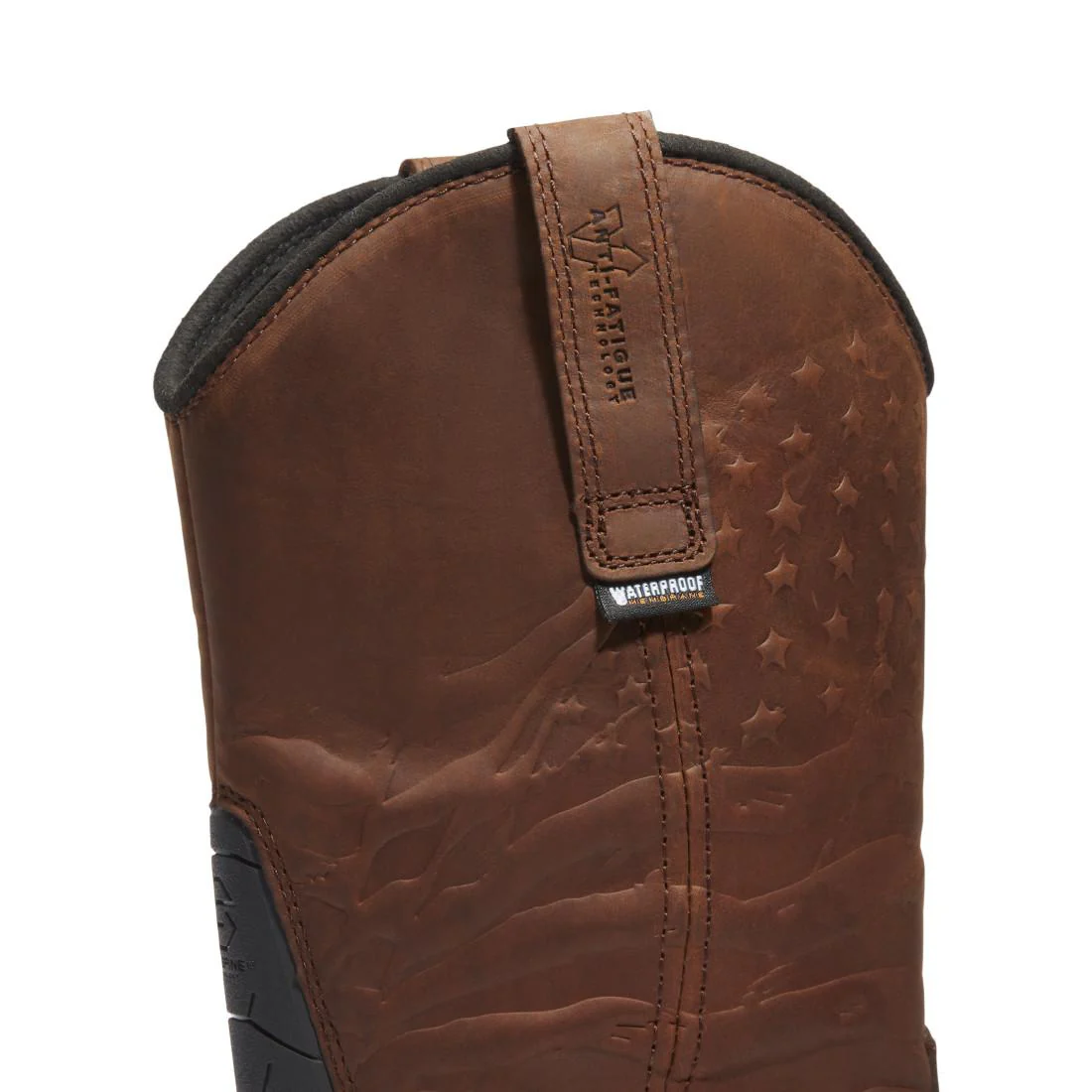 True Grit Composite Toe Waterproof Pull On Work Boots Brown - Image 6