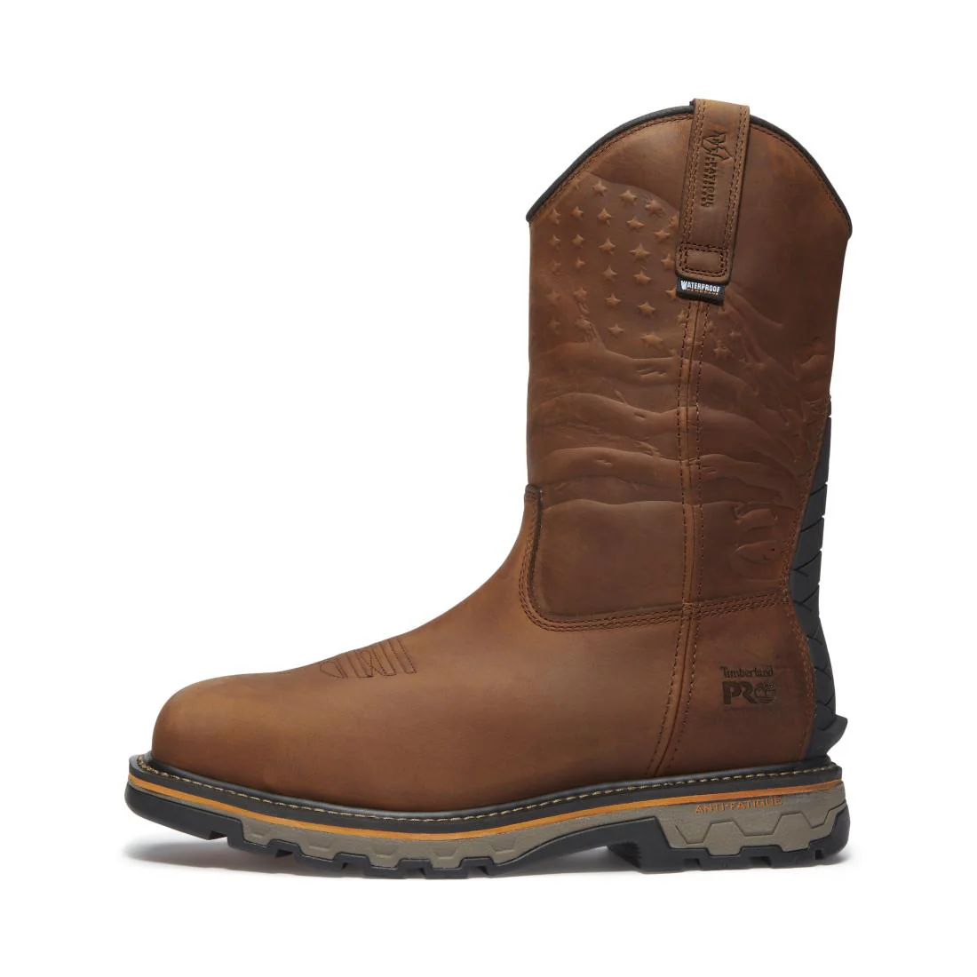 True Grit Composite Toe Waterproof Pull On Work Boots Brown - Image 7