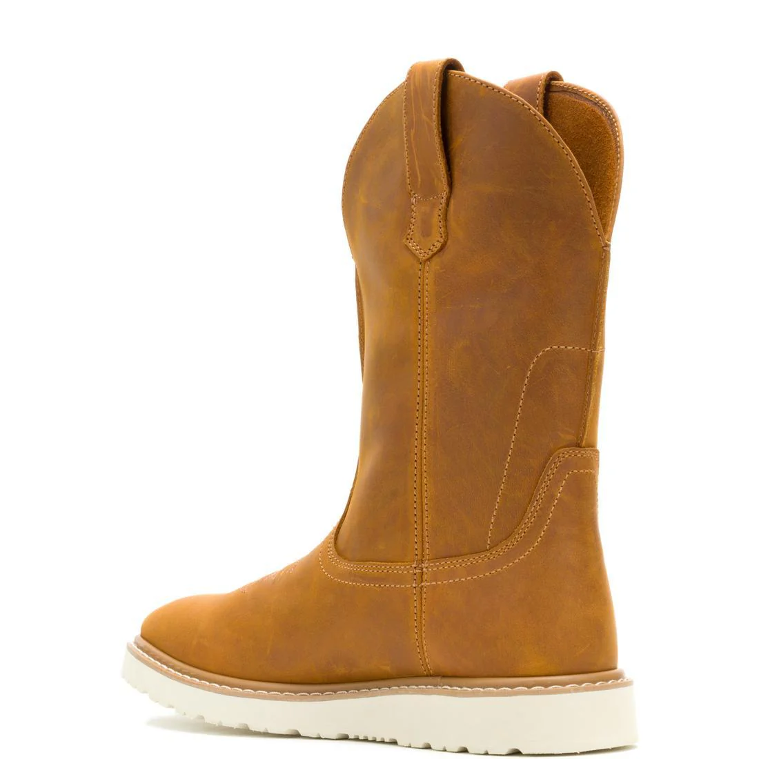 Bronc Wedge Soft-Toe Pull On Work Boot Birch - Image 5