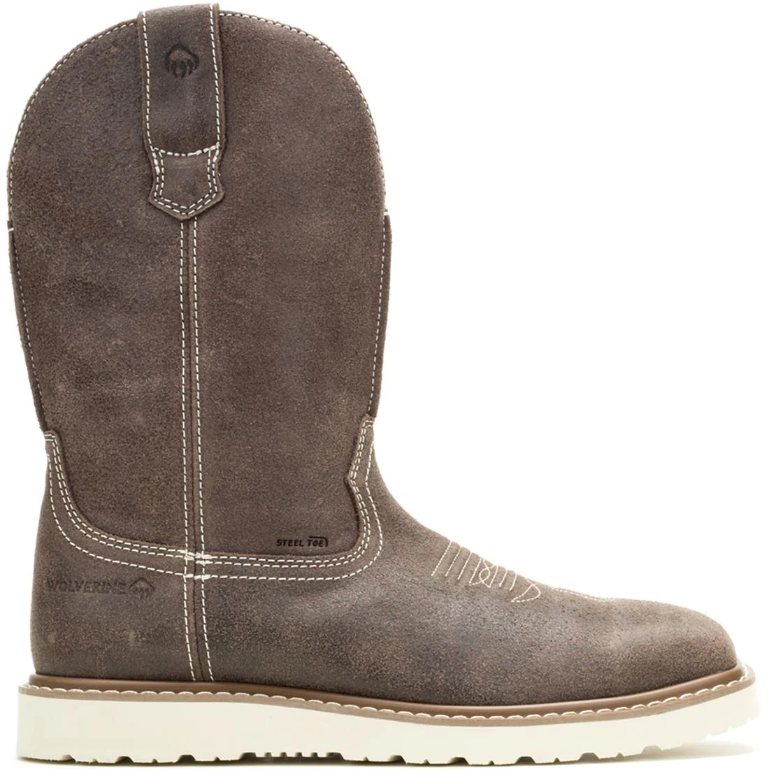 Bronc Wedge Steel-Toe Pull On Work Boot Iron