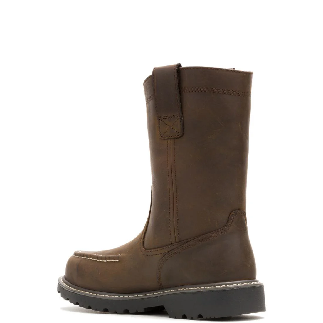 Floorhand Moc-Toe Waterproof Steel-Toe Pull-On Work Boot Coffee - Image 5