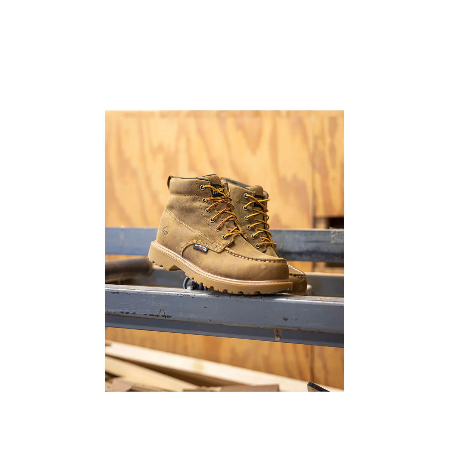 Floorhand Moc-Toe 6" Waterproof Work Boot Tan - Image 4