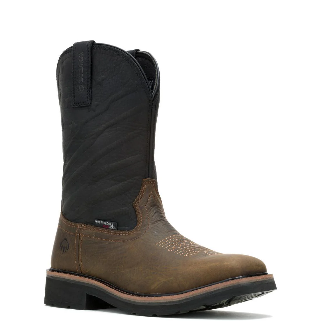 Rancher Flag LX Steel-Toe WP Pull-On Wellington Work Boot Black - Image 2