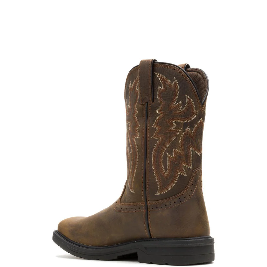 Rancher Level WP Steel-Toe Pull-On Wellington Work Boot Dark Coffee - Image 5
