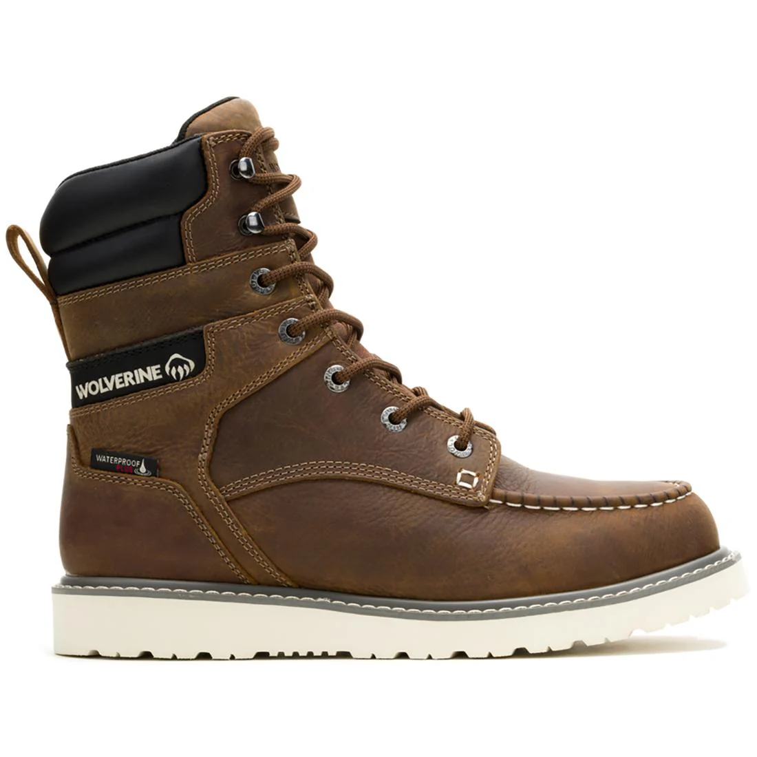 Trade Wedge Moc-Toe 8" Steel-Toe Waterpoof Work Boot Sudan Brown
