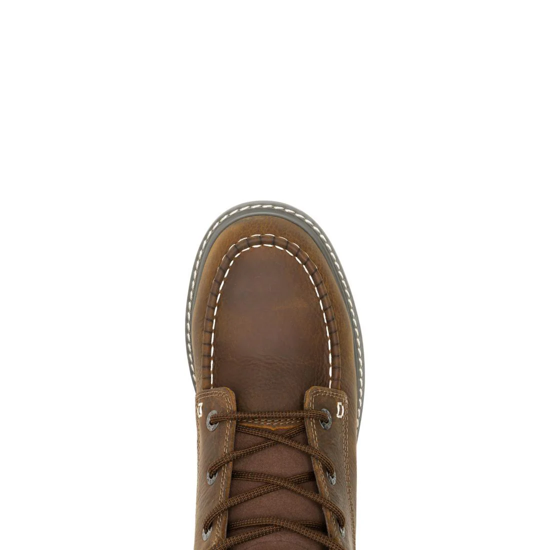 Trade Wedge Moc-Toe 8" Steel-Toe Waterpoof Work Boot Sudan Brown - Image 4