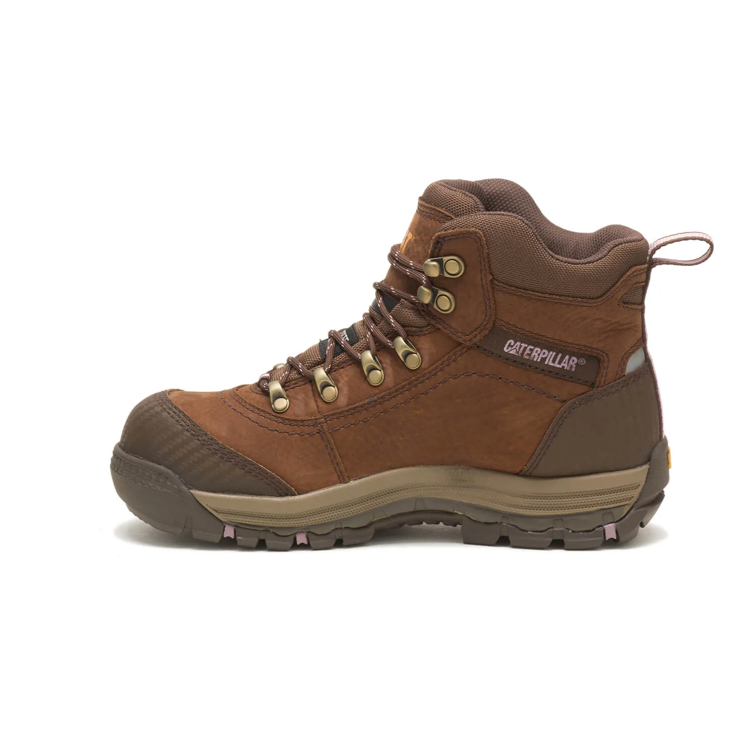 Ally Women’s Composite-Toe Waterproof Work Boot Brown - Image 6