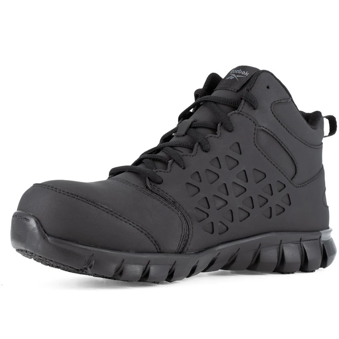 Women's Sublite Cushion Composite-Toe Mid Work Boot Black - Image 4