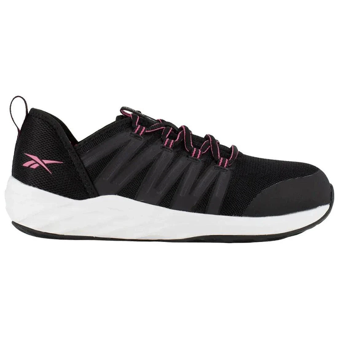 Women's Astroride Steel-Toe Athletic Work Shoe Black/Pink