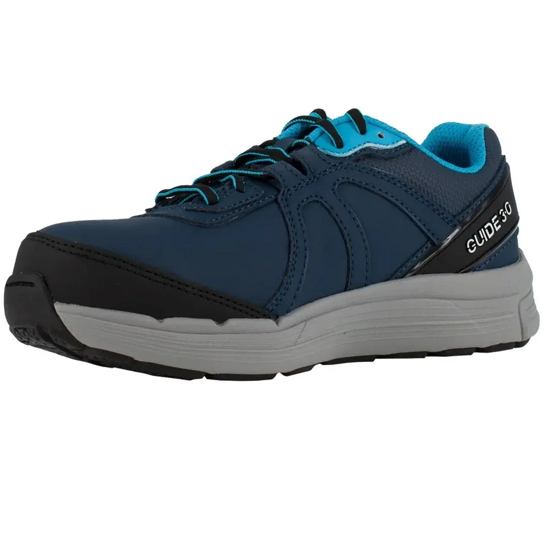 Women's Guide Steel-Toe Athletic Work Shoe Navy/Light Blue - Image 3