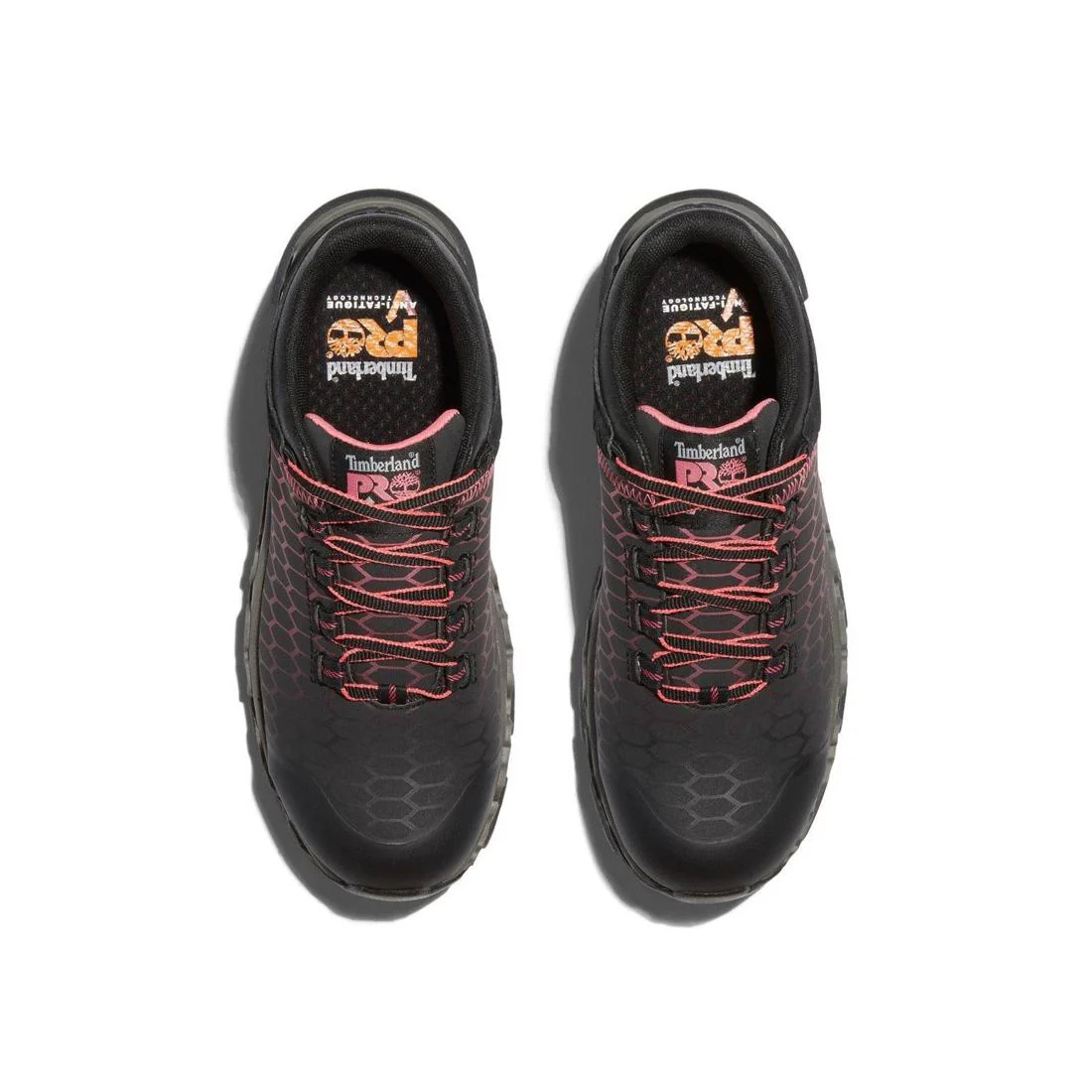 Women's Powertrain Sport Alloy-Toe Work Shoe Black/Pink - Image 4