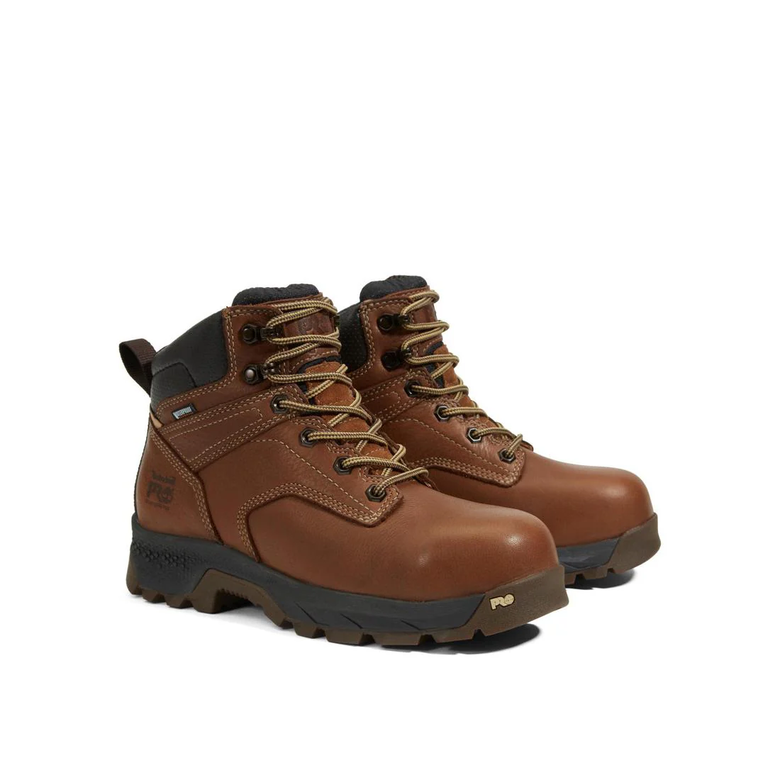 Women's Titan EV 6 Inch Composite-Toe Waterproof Work Boot Brown - Image 8